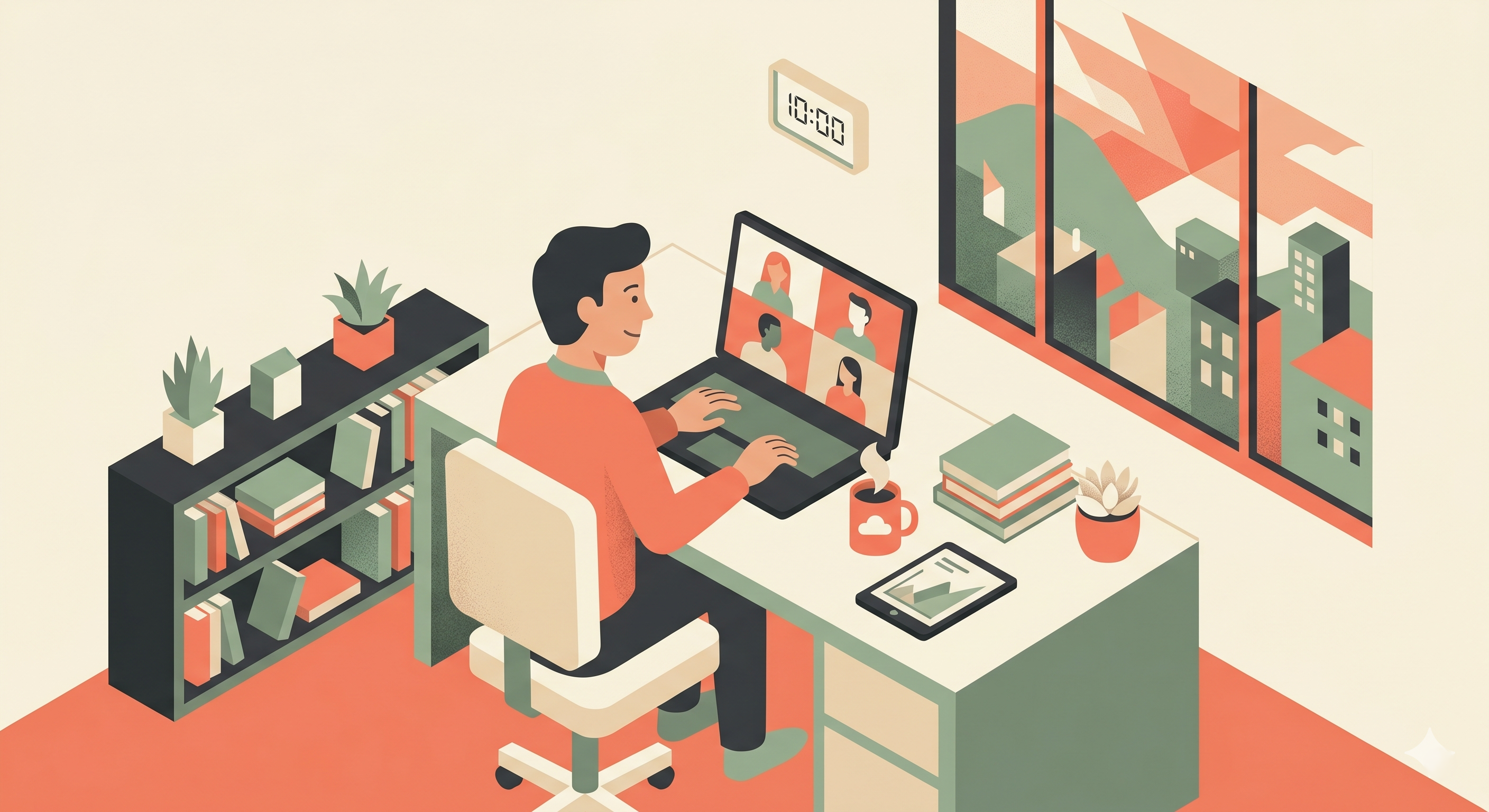 Example image for the prompt: Editorial flat illustration